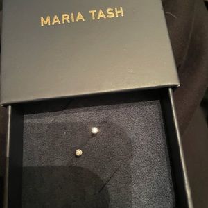SOLD — Maria Tash 2.5mm Diamond invisible set threaded stud earring set